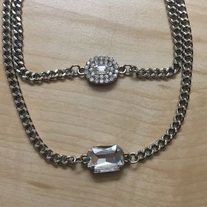 2 jeweled chokers
